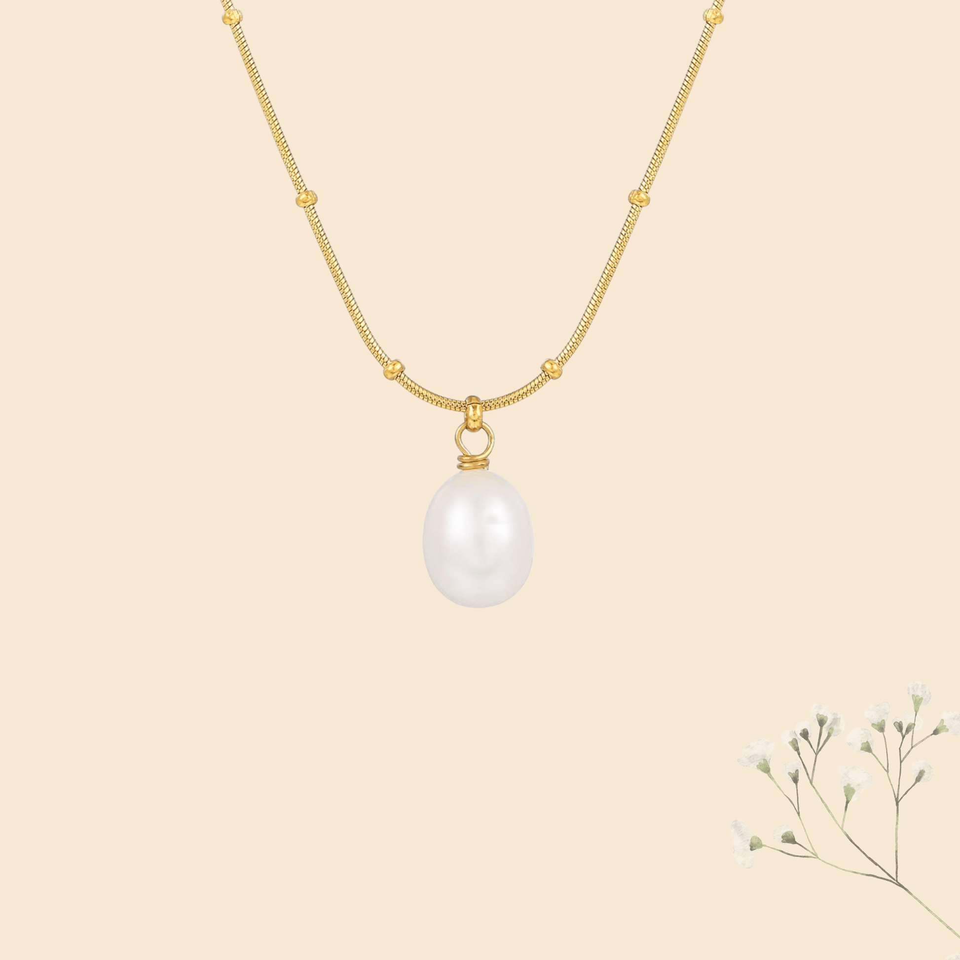 Basic Pearl - Necklace - foramour