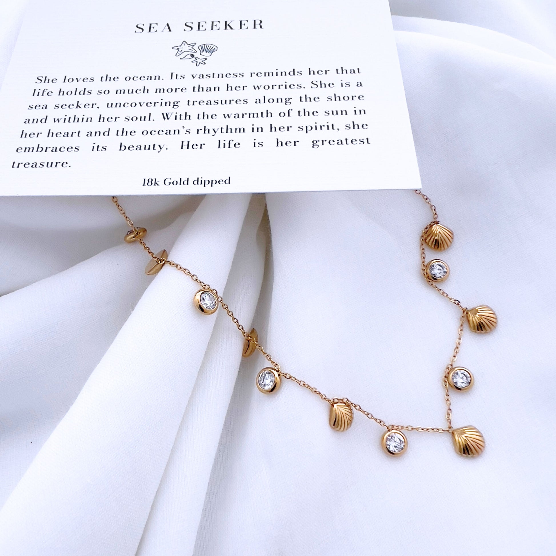 Stones and shells - Necklace - foramour