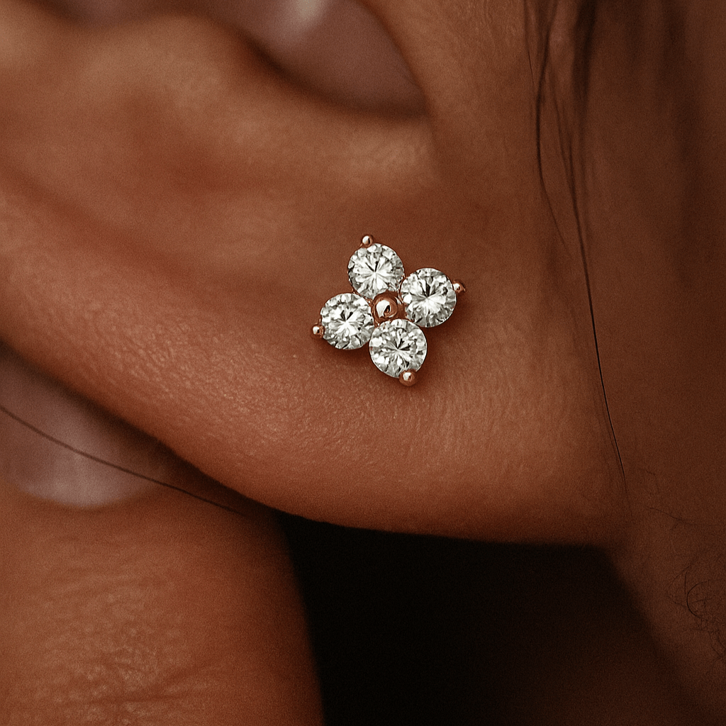 Gleaming Petal - Earrings - foramour