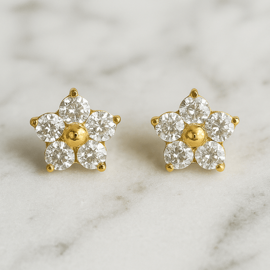 Flower Stud - Earrings - foramour