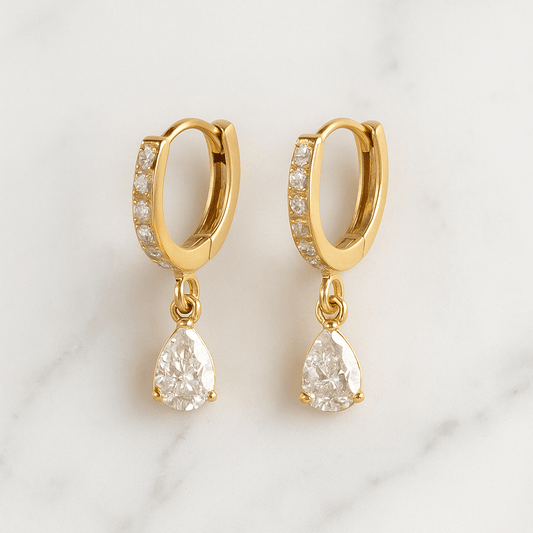 Crystal hoops - Earrings - foramour