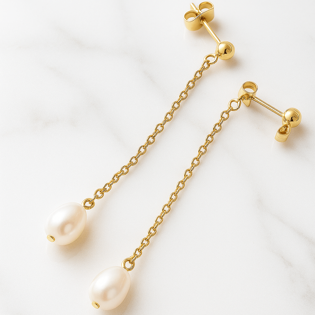 Pearl Danglers - Earrings - foramour