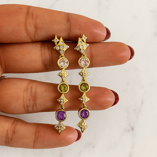 Multicolor Star - Earrings - foramour