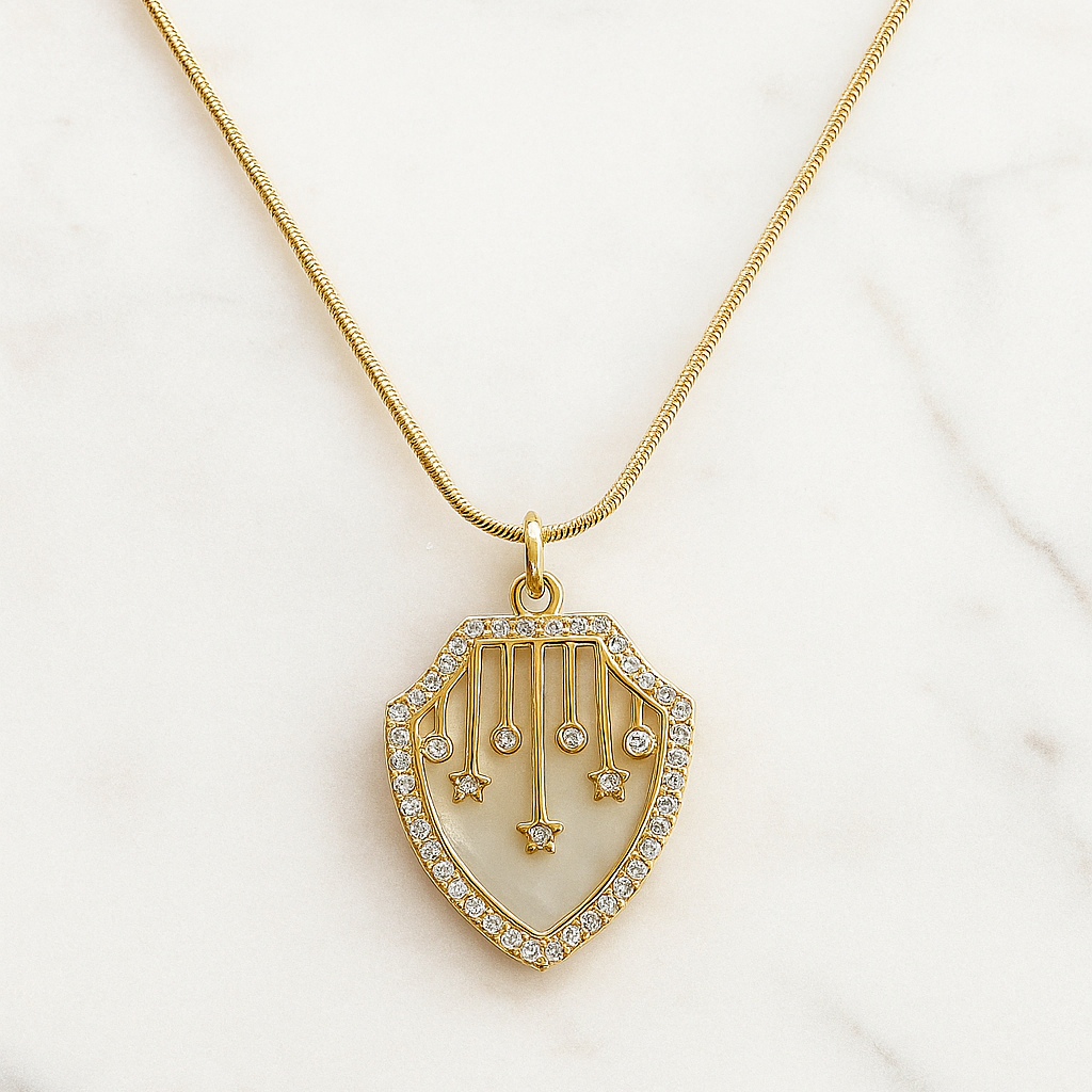Fearless in Shield - Necklace