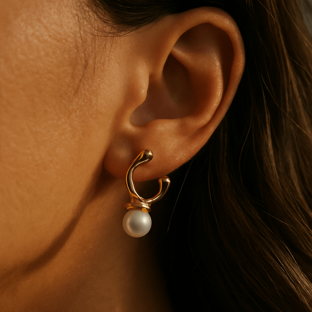 C - Pearl - Earrings - foramour