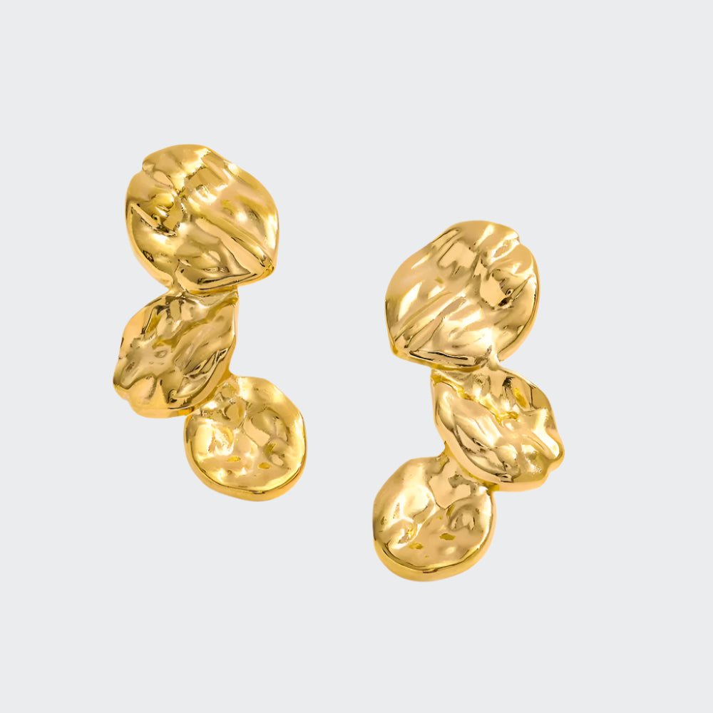 Golden Petals - Earrings - foramour