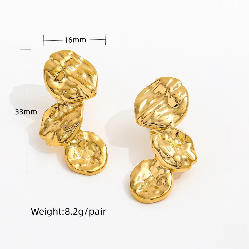 Golden Petals - Earrings