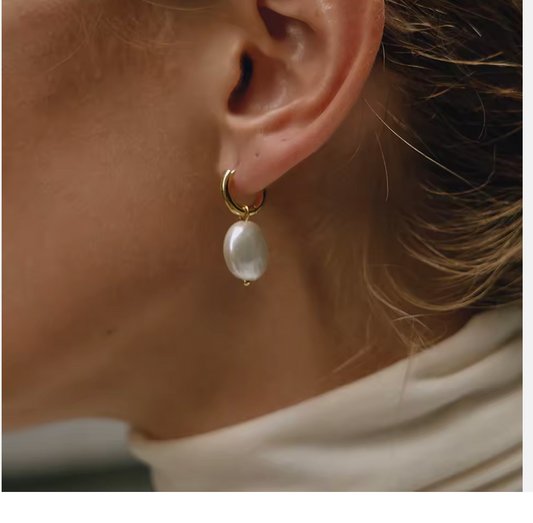 Coin Pearl - Earrings