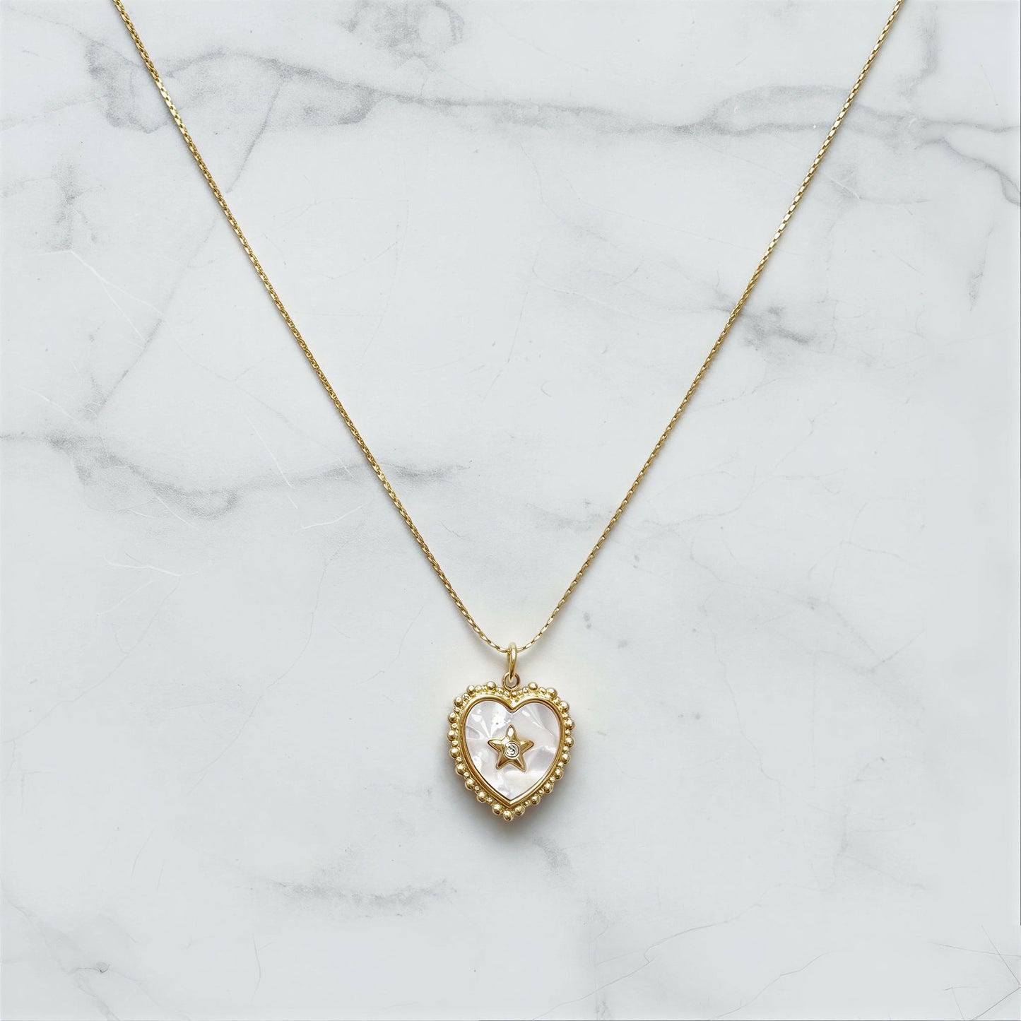 Gold heart - Necklace
