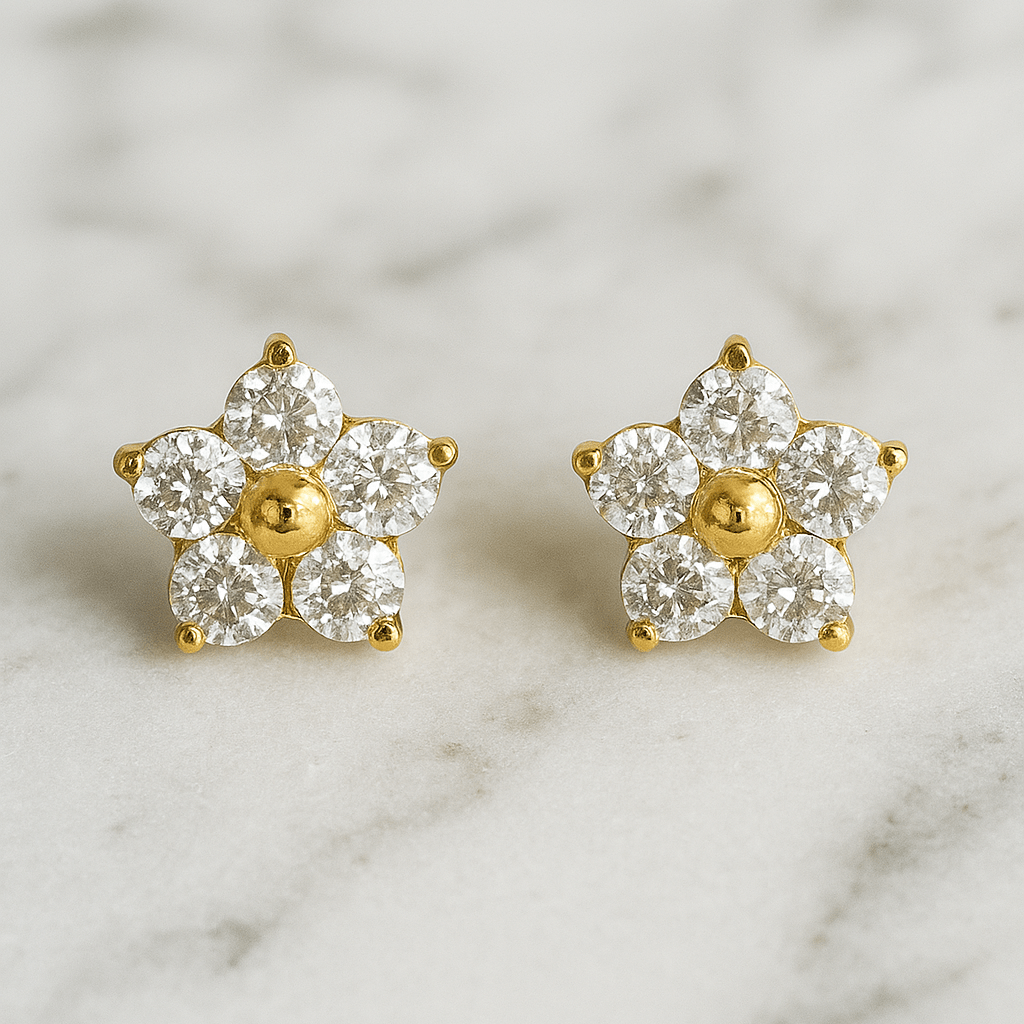 Flower Stud - Earrings - foramour