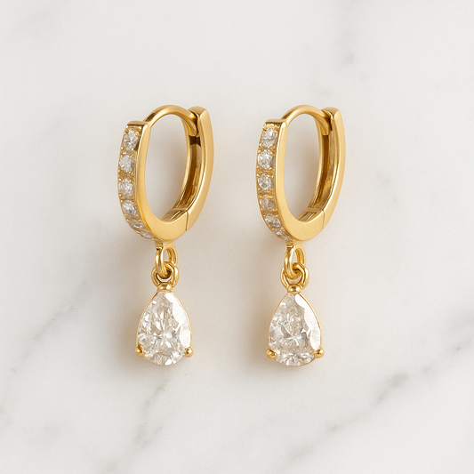 Crystal hoops - Earrings