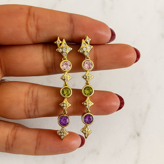 Multicolor Star - Earrings