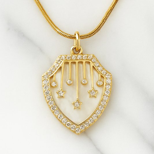Fearless in Shield - Necklace