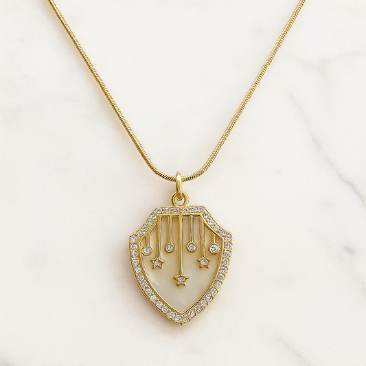 Fearless in Shield - Necklace