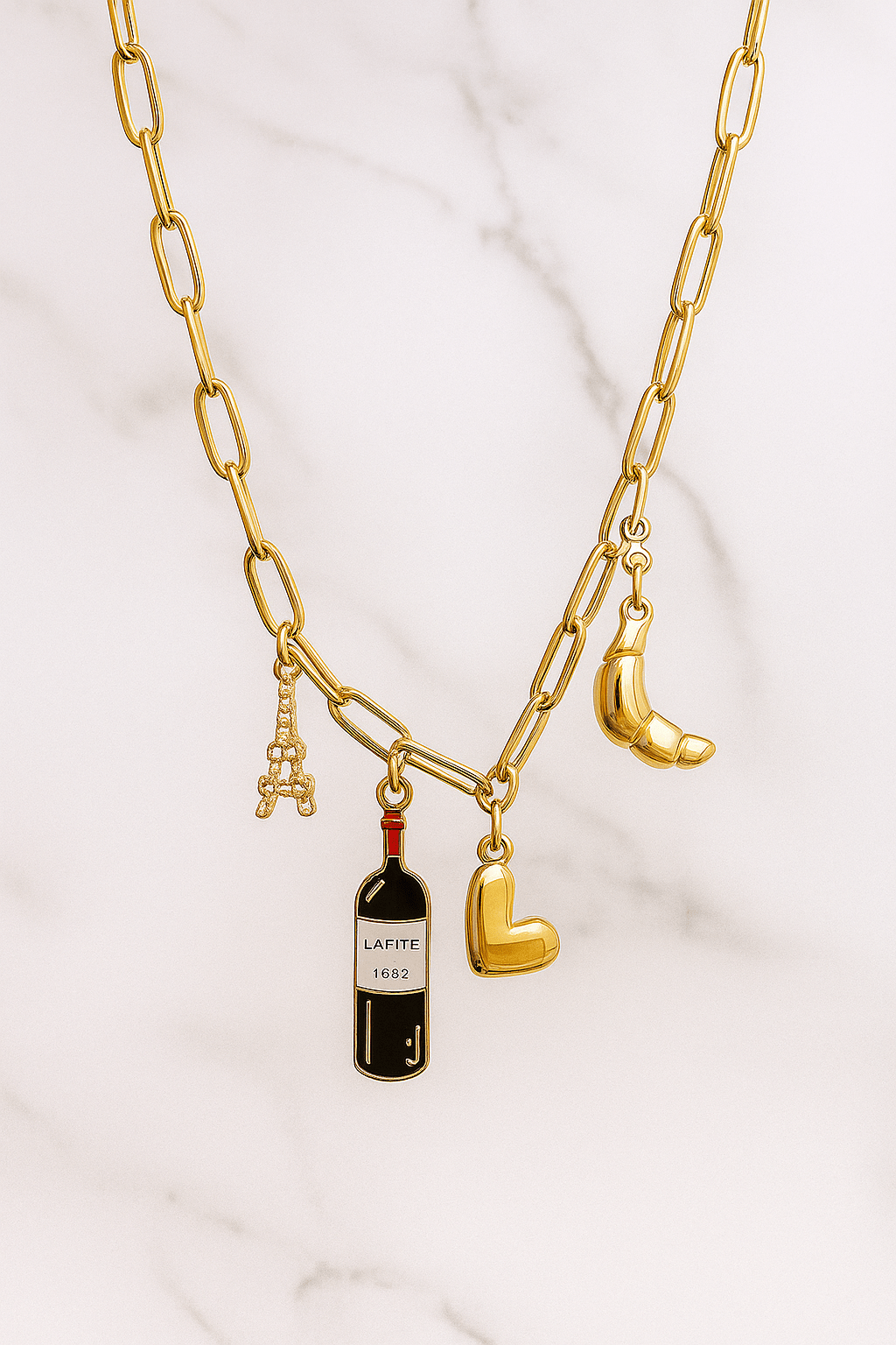 Travel Theme Paris - Necklace - foramour