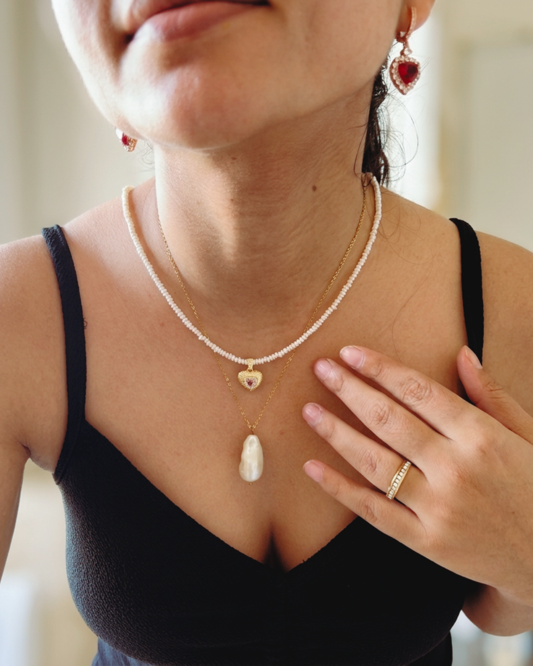 Tender Heart — Necklace & Earrings Set