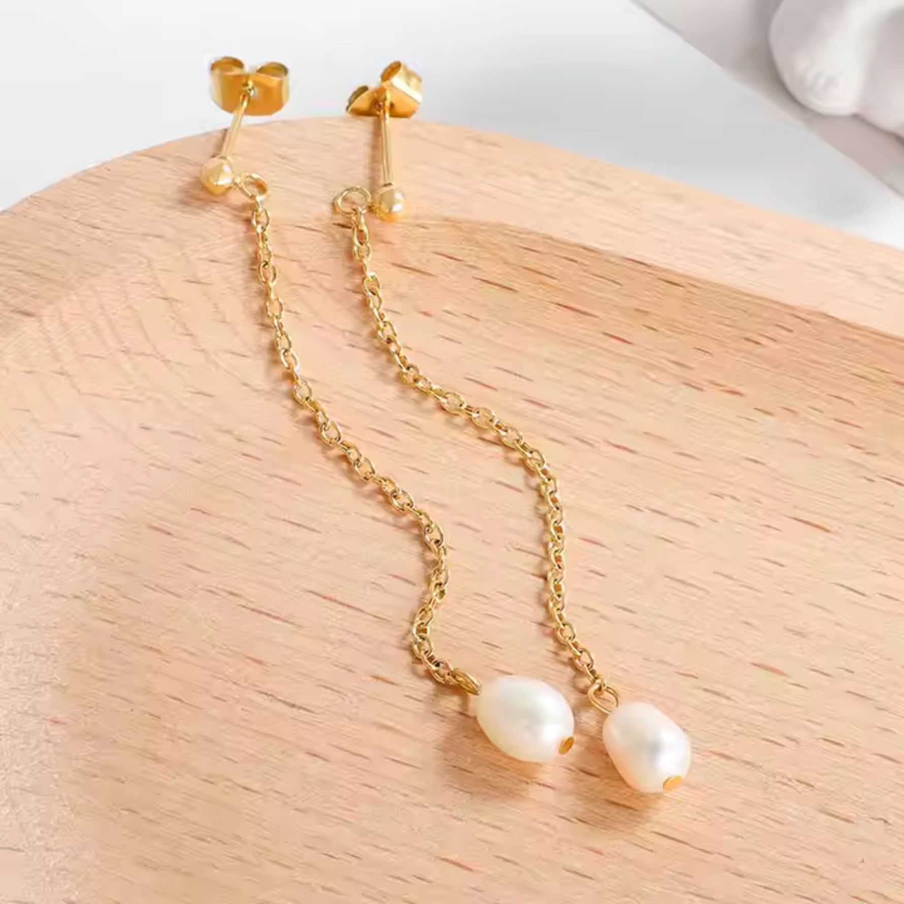 Pearl Danglers - Earrings - foramour