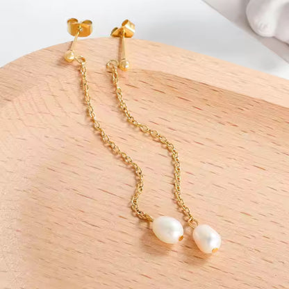 Pearl Danglers - Earrings