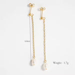 Pearl Danglers - Earrings - foramour