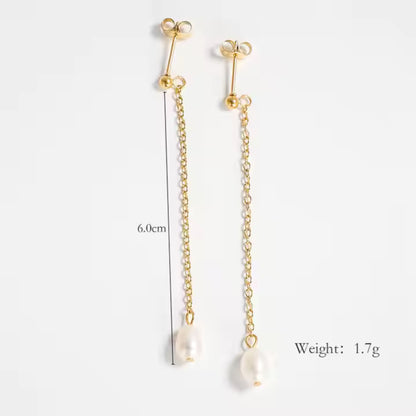 Pearl Danglers - Earrings