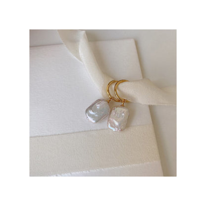 Basic pearl frames - Earrings