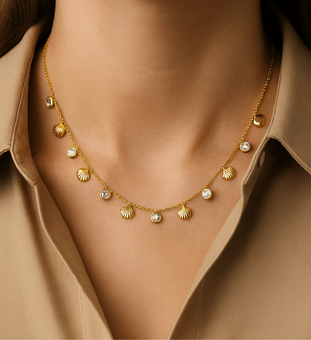 Stones and shells - Necklace - foramour