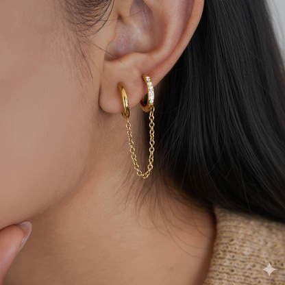 Dual Chain - Earrings