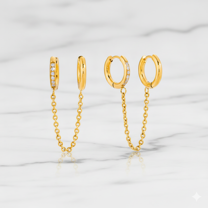Dual Chain - Earrings