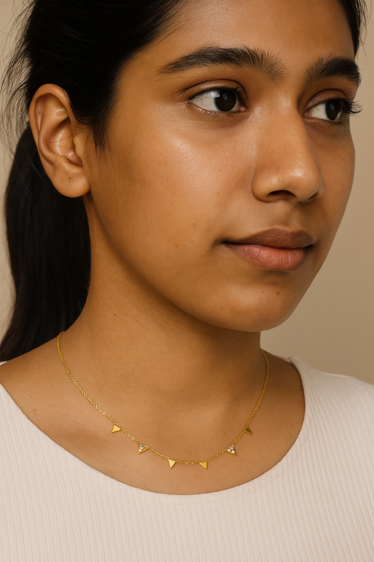 Triangles in Series - Necklace