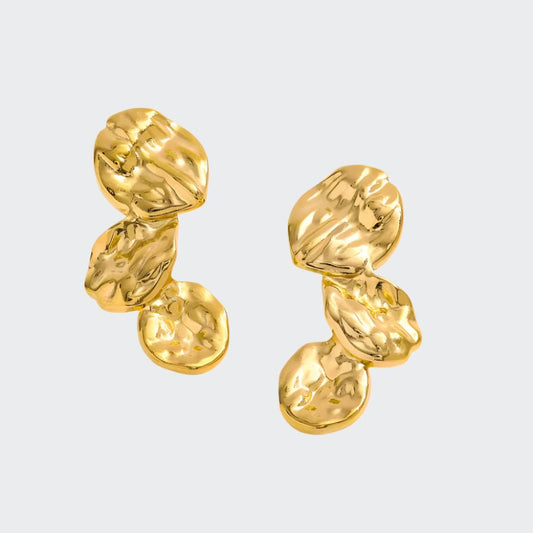 Golden Petals - Earrings - foramour