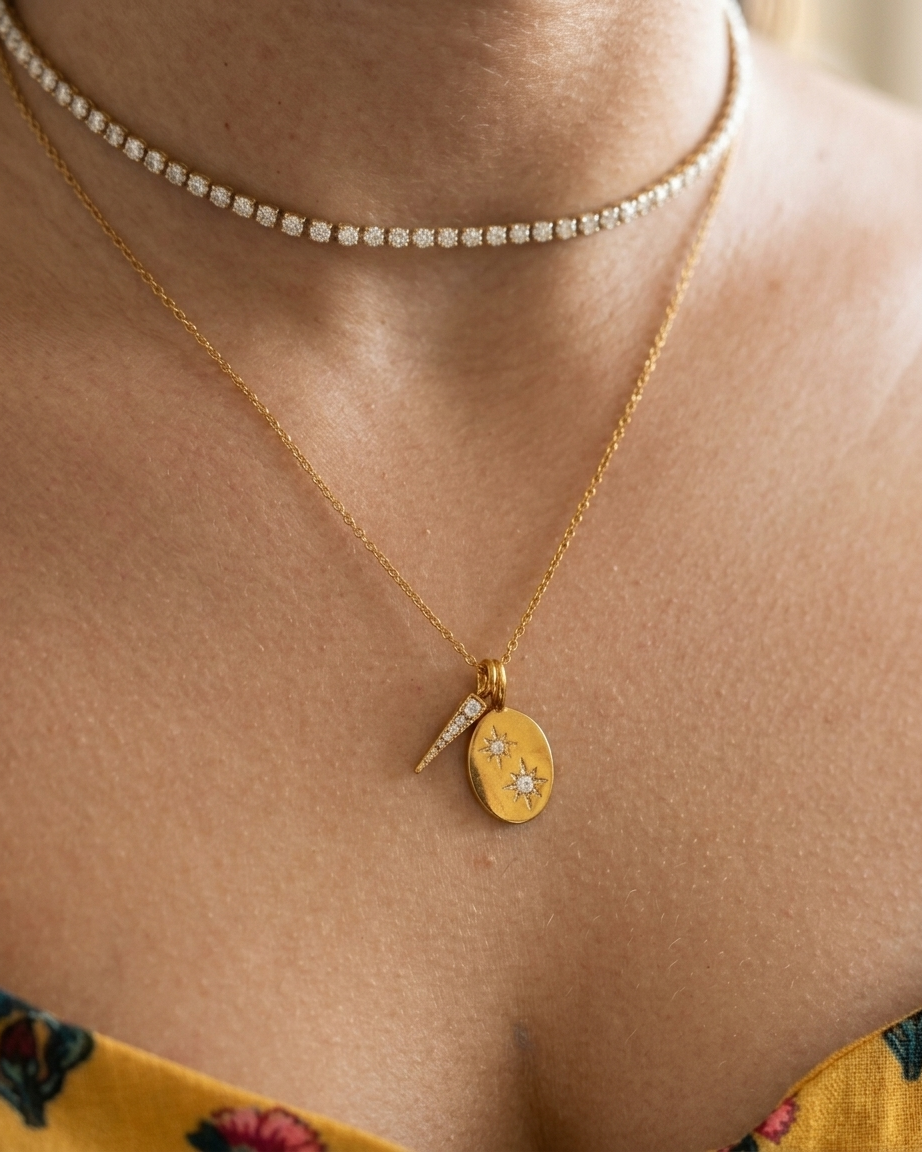Midnight Coordinates — Layered Necklace Set