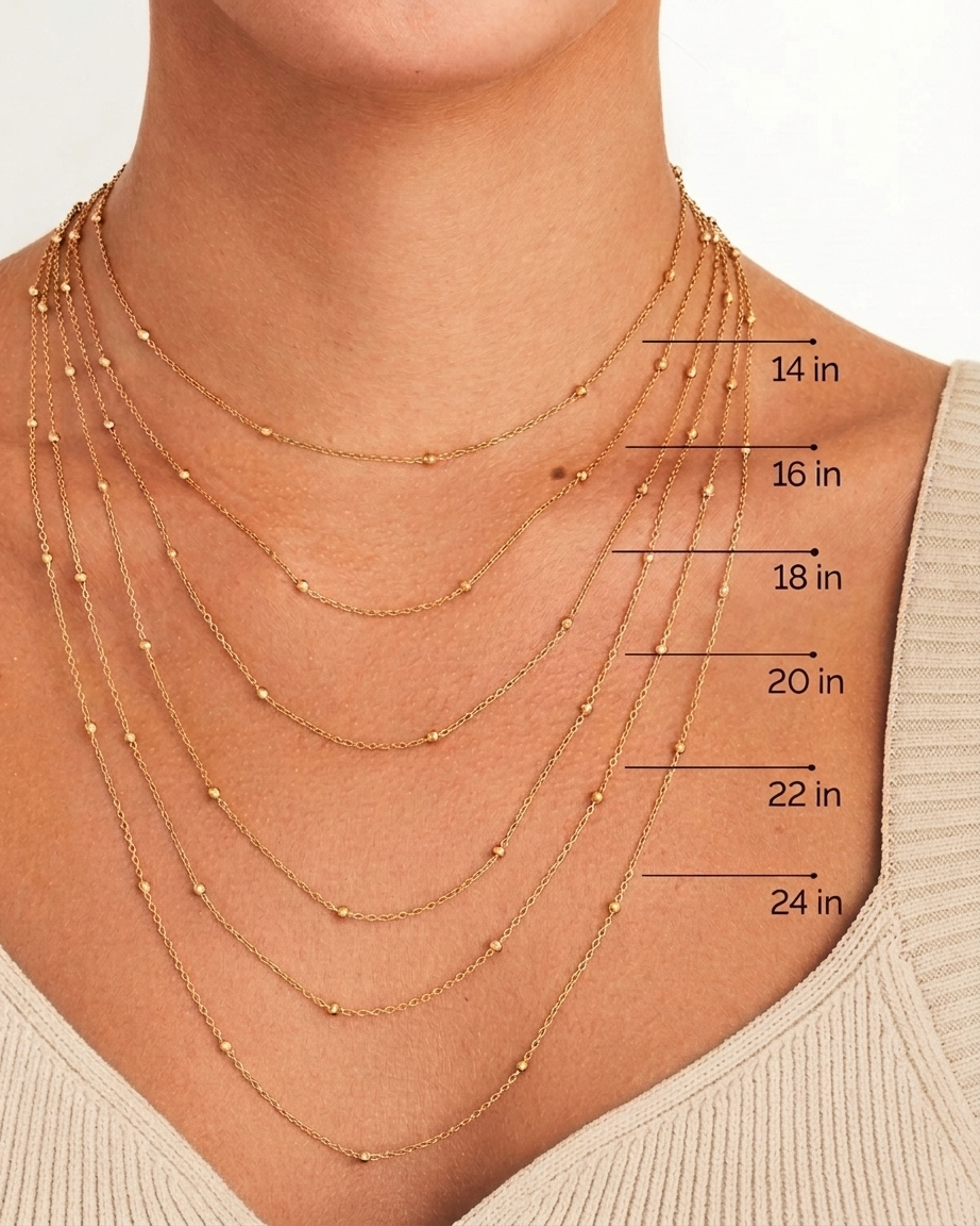 Necklace length guide