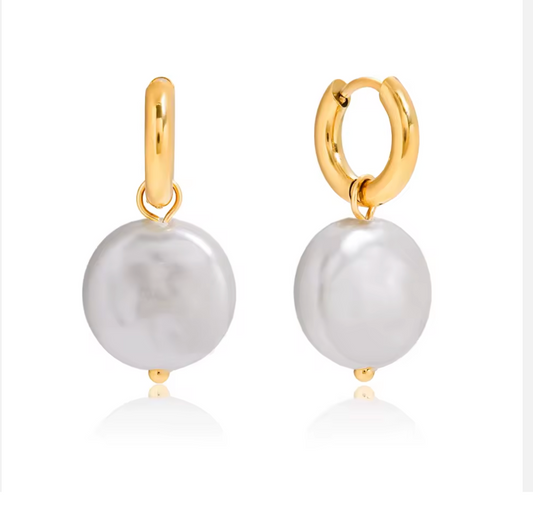 Coin Pearl - Earrings