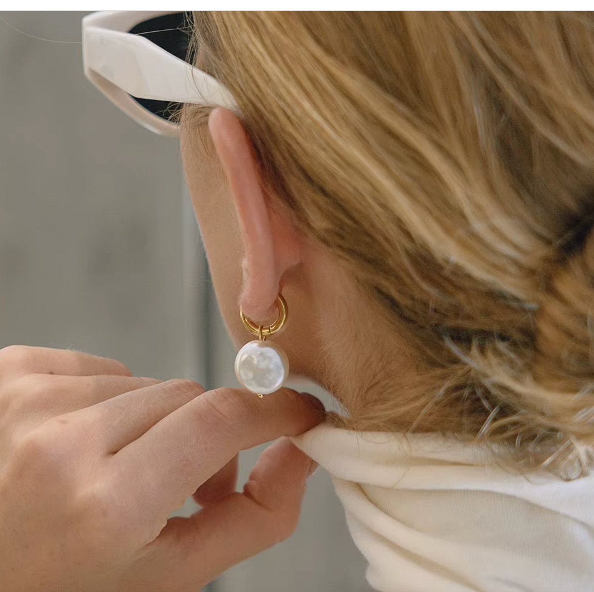 Coin Pearl - Earrings