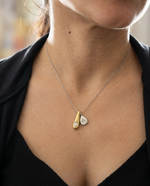 Stardust Pear Pendant - Necklace