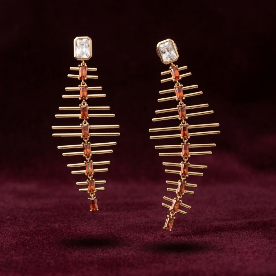 Garnet Marquise Ear Crawler