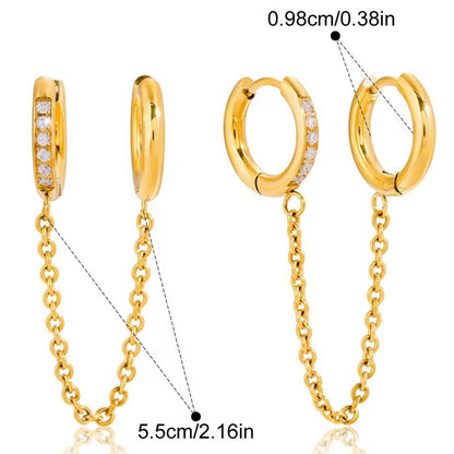 Dual Chain - Earrings