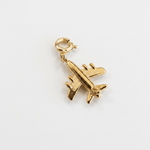 Airplane Charm - Foramour Jewels - 18K Gold Plated - Sweat, water proof