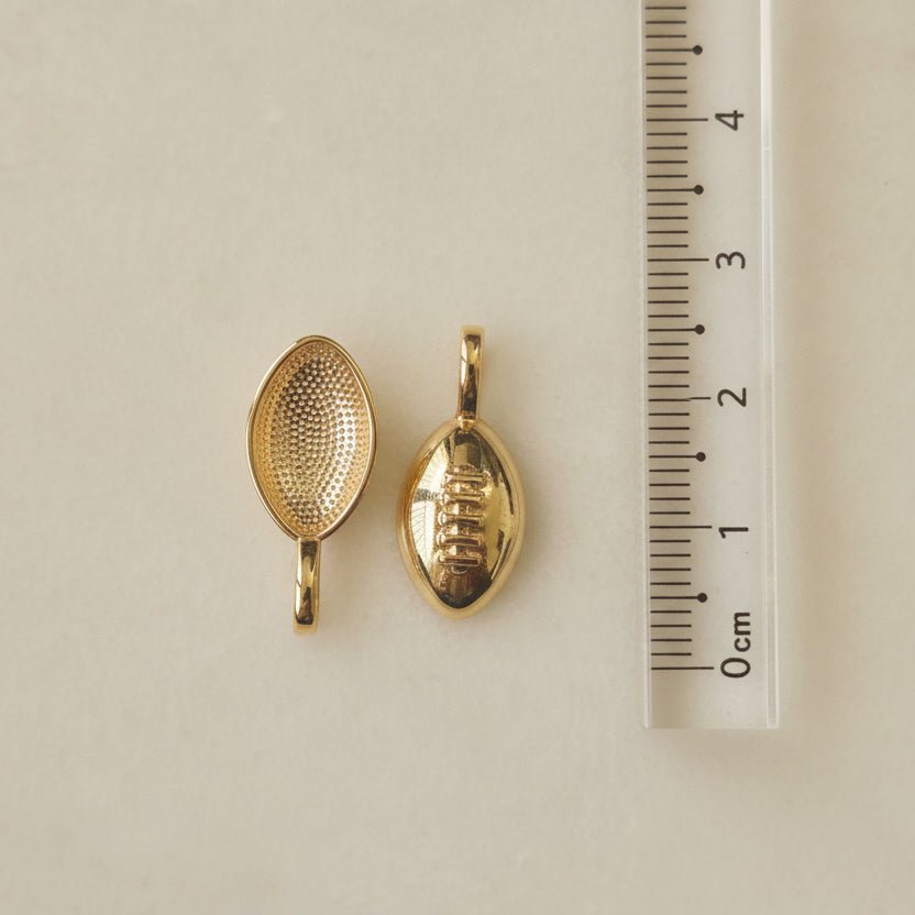 American football - Charm - Foramour Jewels - 18K Gold Plated - Sweat, water proof