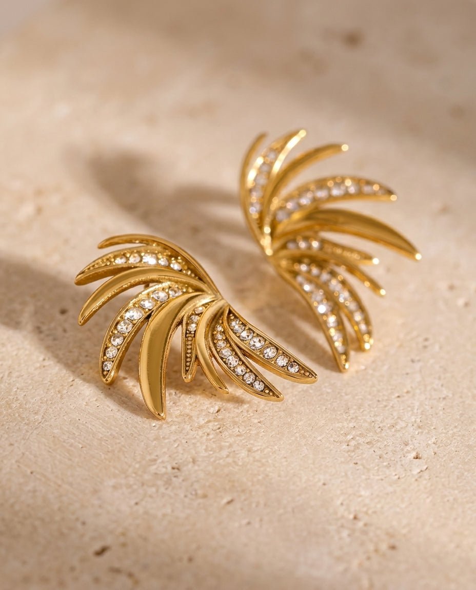 Angel's wings - Earrings - Foramour Jewels - 18K Gold Plated - Sweat, water proof