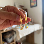Aurora Crystal Drop Earrings - Foramour Jewels - 18K Gold Plated - Sweat, water proof