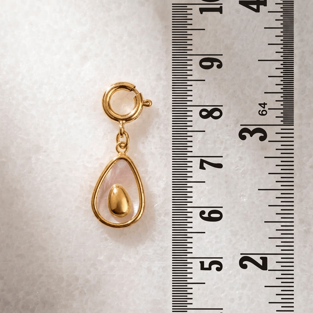 Avocado - Charm - Foramour Jewels - 18K Gold Plated - Sweat, water proof