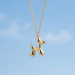 Balloon Dog Pendant Necklace - Foramour Jewels - 18K Gold Plated - Sweat, water proof
