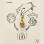 BasketBall - Charm - Foramour Jewels - 18K Gold Plated - Sweat, water proof