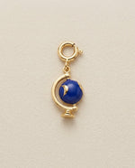 Blue Globe Travel - Charm - Foramour Jewels - 18K Gold Plated - Sweat, water proof