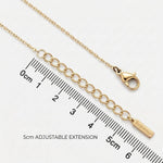 Blue Porcelain Bead Necklace Set - Foramour Jewels - 18K Gold Plated - Sweat, water proof