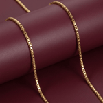 Box Chain - Foramour Jewels - 18K Gold Plated - Sweat, water proof
