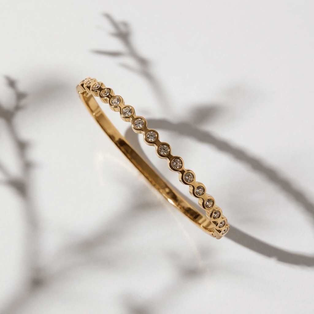 Bracelet Stack of 4 - Foramour Jewels - 18K Gold Plated - Sweat, water proof