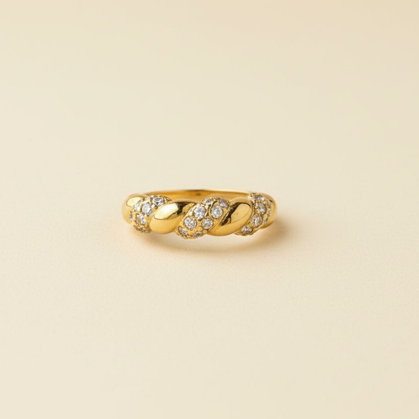 Braids - Ring - Foramour Jewels - 18K Gold Plated - Sweat, water proof