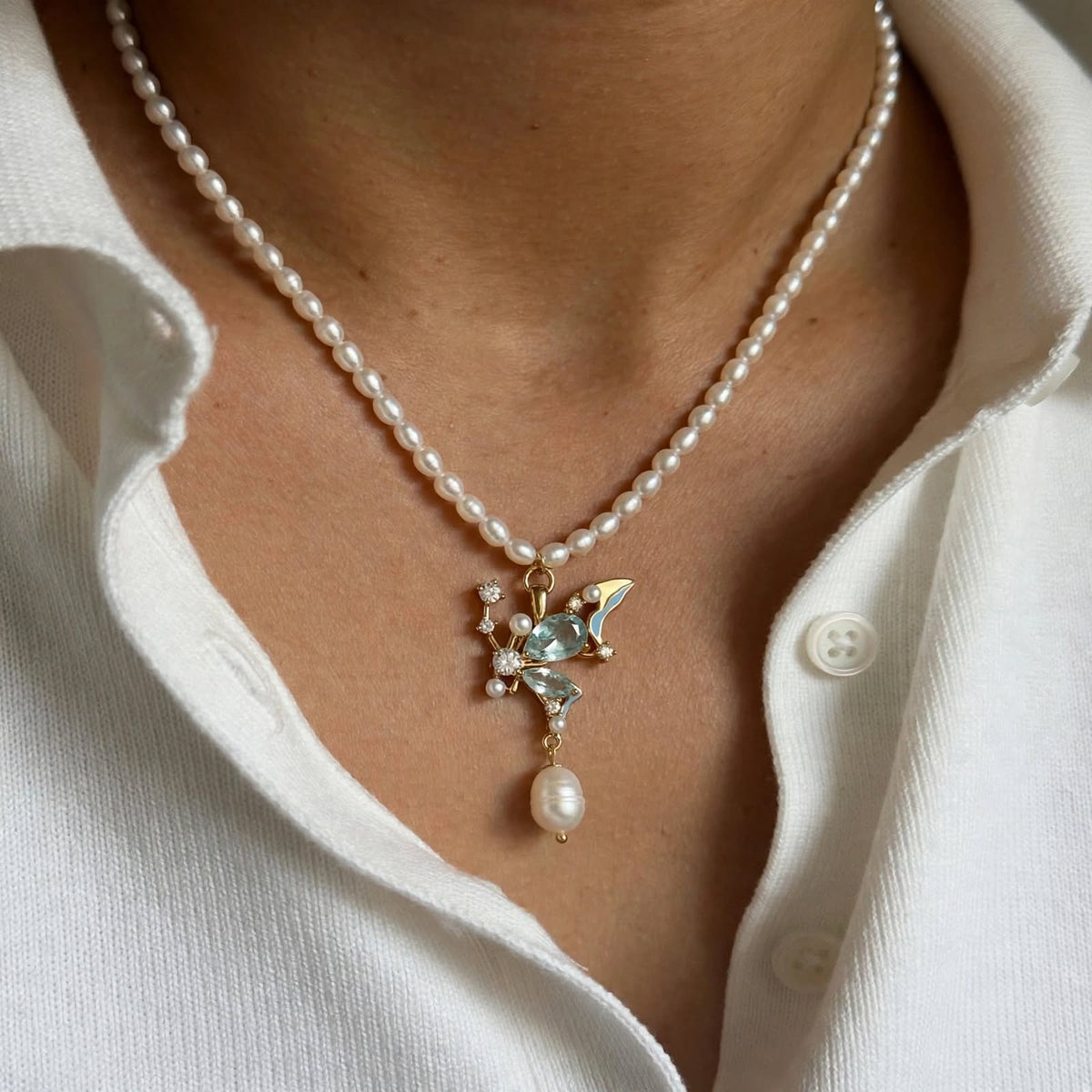 Butterfly Wing Necklace - Foramour Jewels - Gold PVD designer jewellery & charms